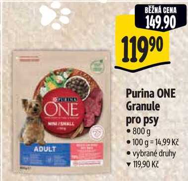 Purina ONE Granule pro psy, 800 g