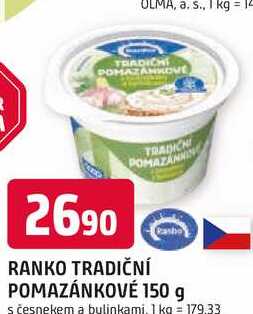 RANKO TRADIČNÍ POMAZÁNKOVÉ 150 g
