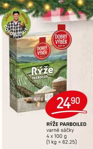 RÝŽE PARBOILED varné sáčky 4 x 100g