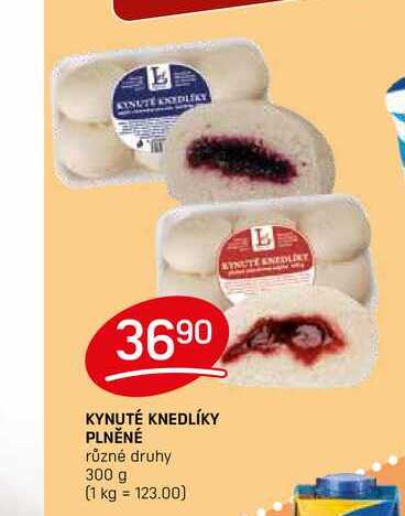 KYNUTÉ KNEDLÍKY PLNĚNÉ různé druhy 300 g