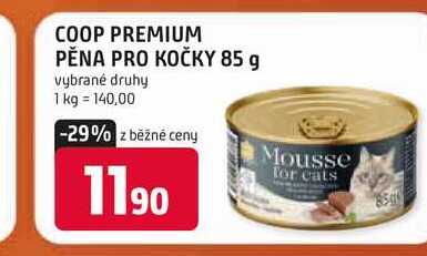 COOP PREMIUM PĚNA PRO KOČKY 85 g