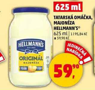 MAJONÉZA HELLMANN'S, 625 ml