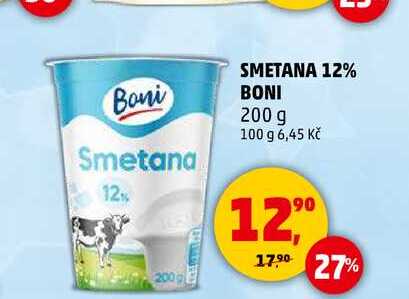 SMETANA 12% BONI, 200 g