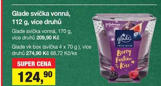 Glade svíčka vonná 112 g