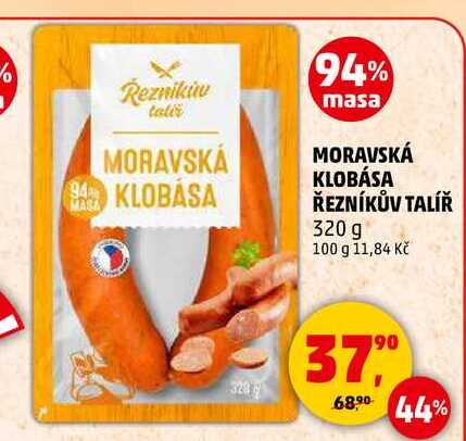 MORAVSKÁ KLOBÁSA ŘEZNÍKŮV TALÍŘ, 320 g