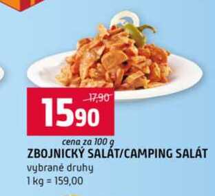 ZBOJNICKÝ SALÁT CAMPING SALÁT vybrané druhy 100g