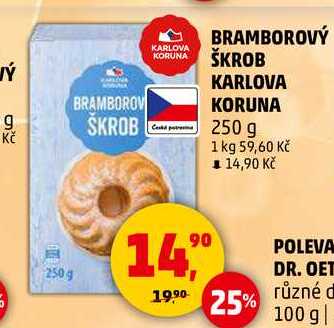 BRAMBOROVÝ ŠKROB KARLOVA KORUNA, 250 g