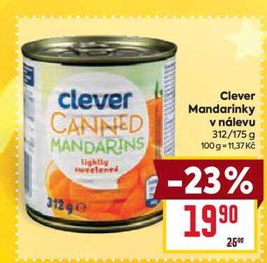 Clever Mandarinky v nálevu 312/175 g
