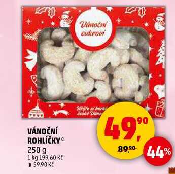 VÁNOČNÍ ROHLÍČKY, 250 g