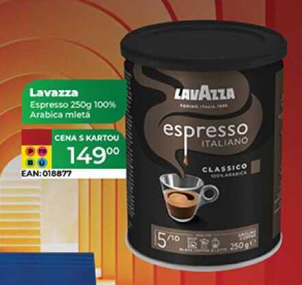 Lavazza Espresso 100% Arabica mletá 250 g