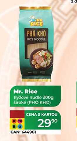 Mr. Rice Rýžové nudle široké (PHO KHO) 300 g 