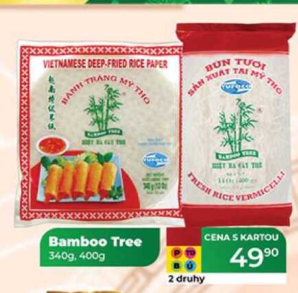 Bamboo Tree rýžové nudle / papír 340 - 400g 
