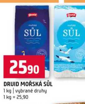 DRUID MOŘSKÁ SŮL 1 kg vybrané druhy 