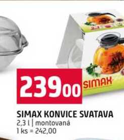 SIMAX KONVICE SVATAVA 2,3l montovaná
