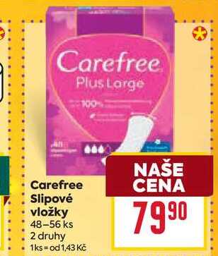 Carefree Slipové vložky 48-56 ks