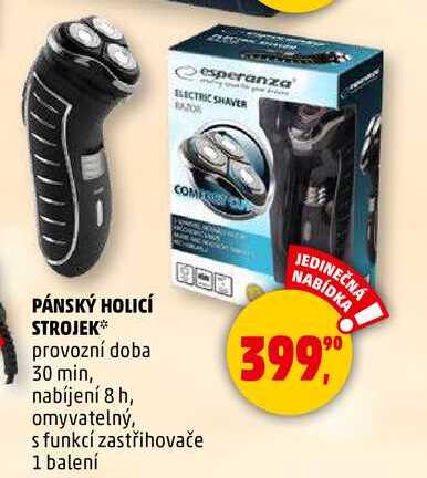 PÁNSKÝ HOLICÍ STROJEK, 1 balení