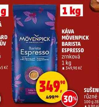 KÁVA MÖVENPICK BARISTA ESPRESSO zrnková, 1 kg