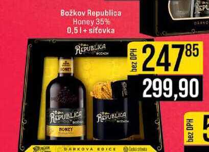 Božkov Republica Honey 35% 0,5l+ síťovka