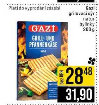 Gazi grilovací sýr natur bylinky 200 g