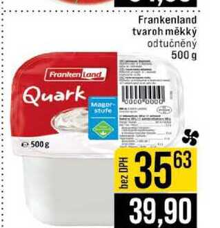 Frankenland tvaroh měkký odtučněný 500 g