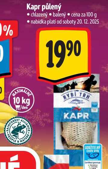 Kapr půlený  100 g