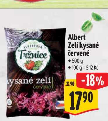 Albert Zelí kysané červené 500 g