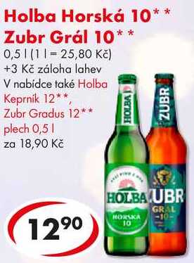 Zubr Grál 10, 0,5 l