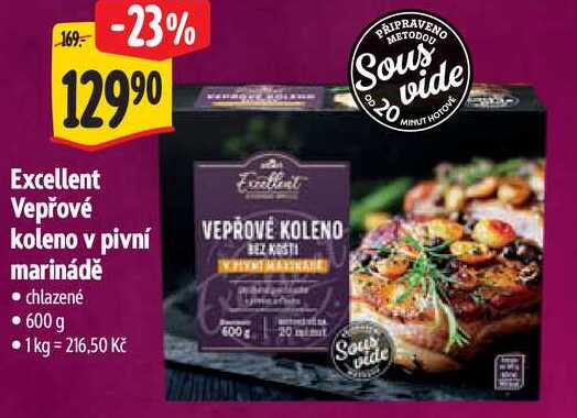 Excellent Vepřové koleno v pivní marinádě, 600 g  