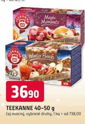 TEEKANNE 40-50 g čaj ovocný, vybrané druhy,