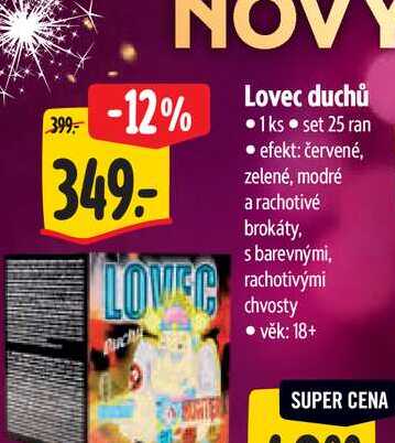 Lovec duchů 1ks, set 25 ran