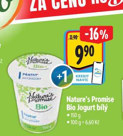 Nature's Promise Bio Jogurt bílý 150 g