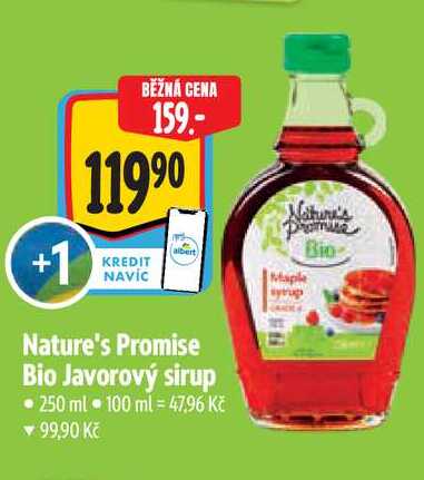Nature's Promise Bio Javorový sirup 250 ml