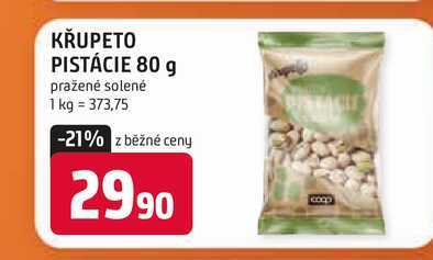 KŘUPETO PISTÁCIE 80 g pražené solené