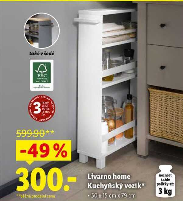 Livarno home Kuchyňský vozík