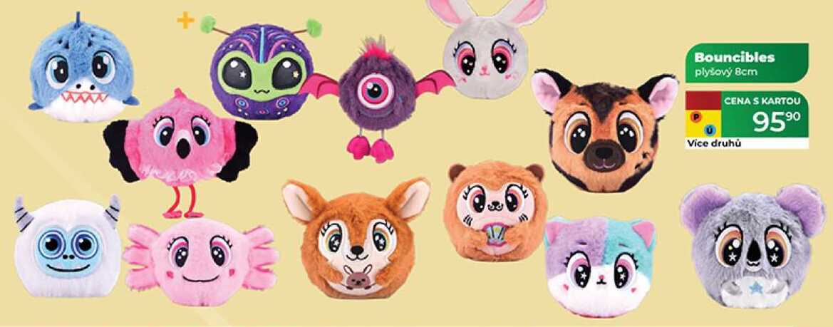 Bouncibles plyšový 8cm