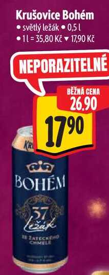 Krušovice Bohém, 0,5 l