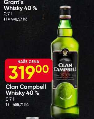Clan Campbell Whisky 40% 0,7l