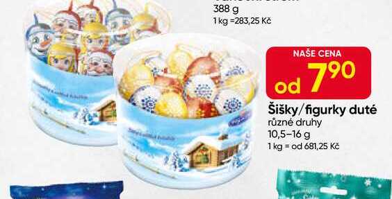 Šišky/figurky duté různé druhy 10,5-16 g