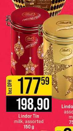 Lindor Tin milk, assorted 150 g