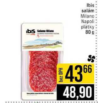 ibis Salame Milano Ibis salám Milano Napoli plátky 80 g