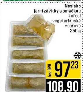 Nasiako jarní závitky s omáčkou kuřeci vegetariánské vepřové 250 g