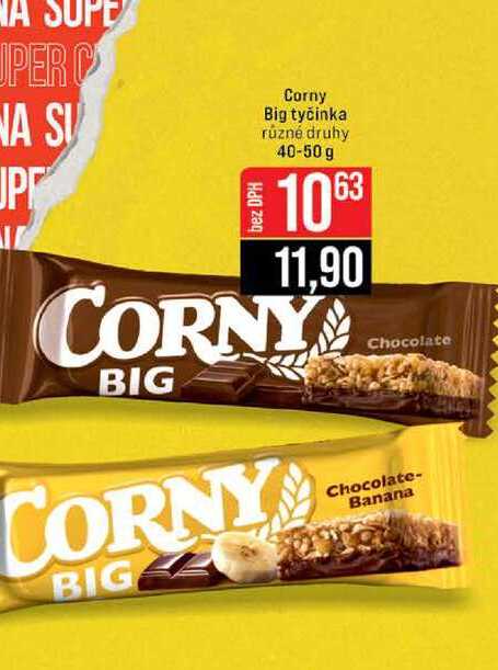 Corny Big tyčinka různé druhy 40-50 g
