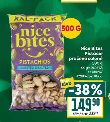 Nice Bites Pistácie pražené solené 500 g 