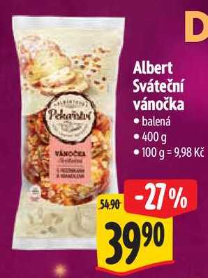 Albert Sváteční vánočka, 400 g