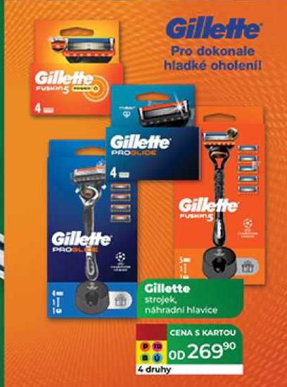 Gillette strojek, náhradní hlavice