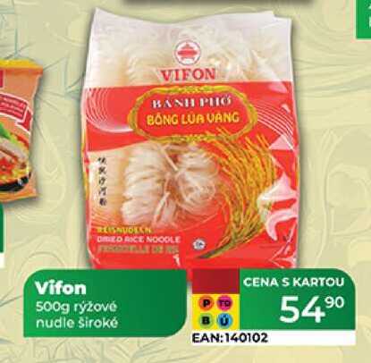 Vifon 500g rýžové nudle široké 