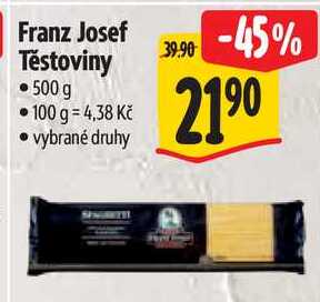 Franz Josef Těstoviny, 500 g
