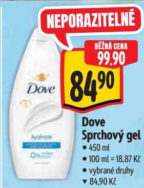 Dove Sprchový gel, 450 ml 