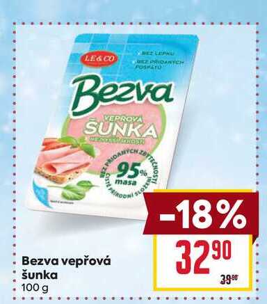 Bezva vepřová šunka 100g