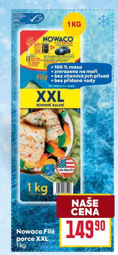 Nowaco Filé porce XXL 1 kg 